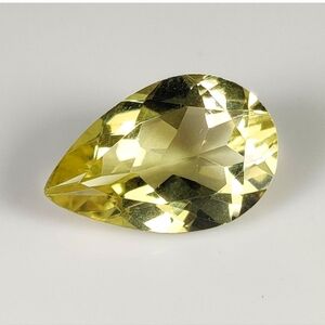 .8.28 Ct Natural Lemon Quartz Pear Cut